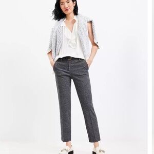 LOFT Women's Charcoal Cropped Pants